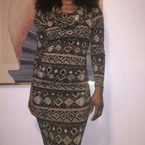 Plenty by Tracy Reese Aztec Print Knit Dress